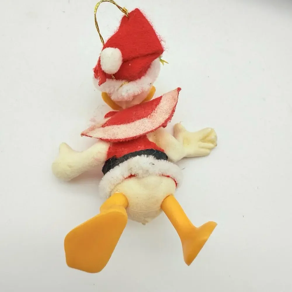 Disney Flocked Vintage Donald Duck Christmas Ornament 4